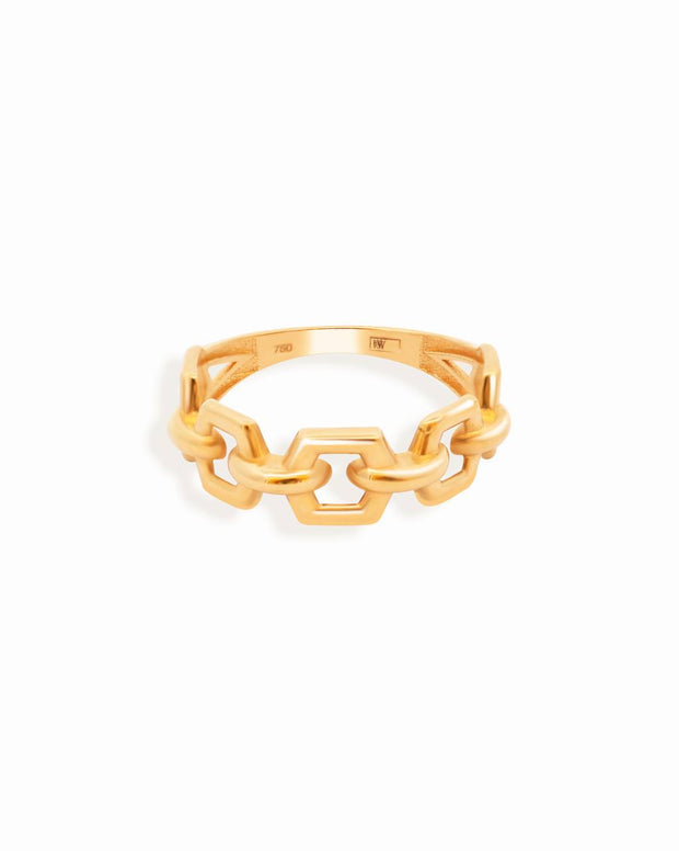 18K Yellow Gold Ring