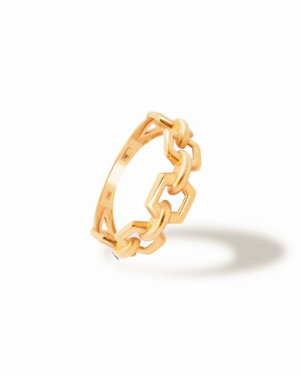 18K Yellow Gold Ring