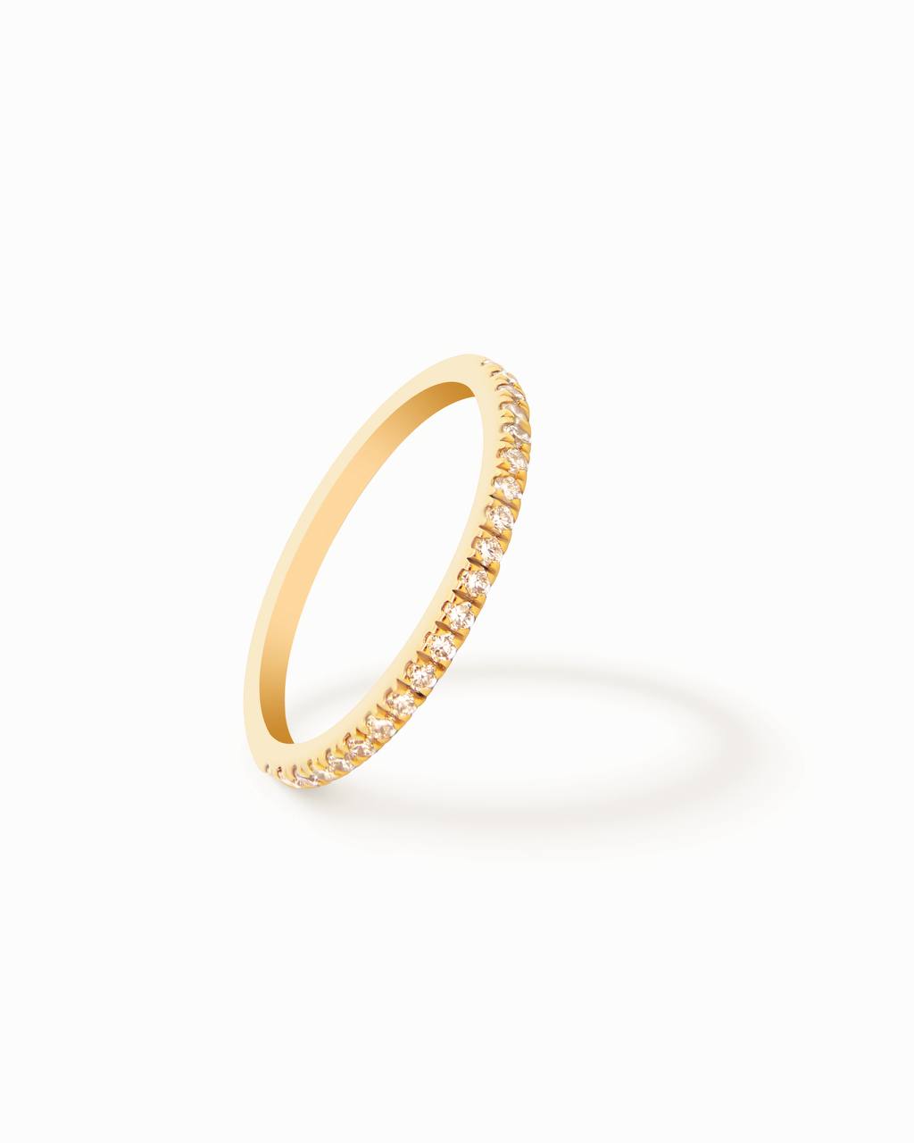 18K Yellow Gold Round & Oval Lab-Grown Diamond Ring – 1.40ct.
