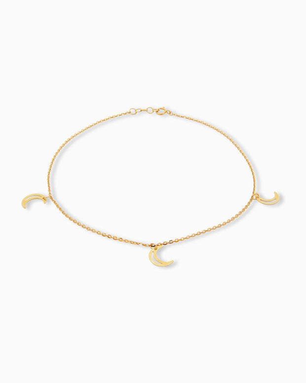 18K Yellow Gold Anklet