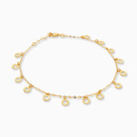 18K Yellow Gold Anklet