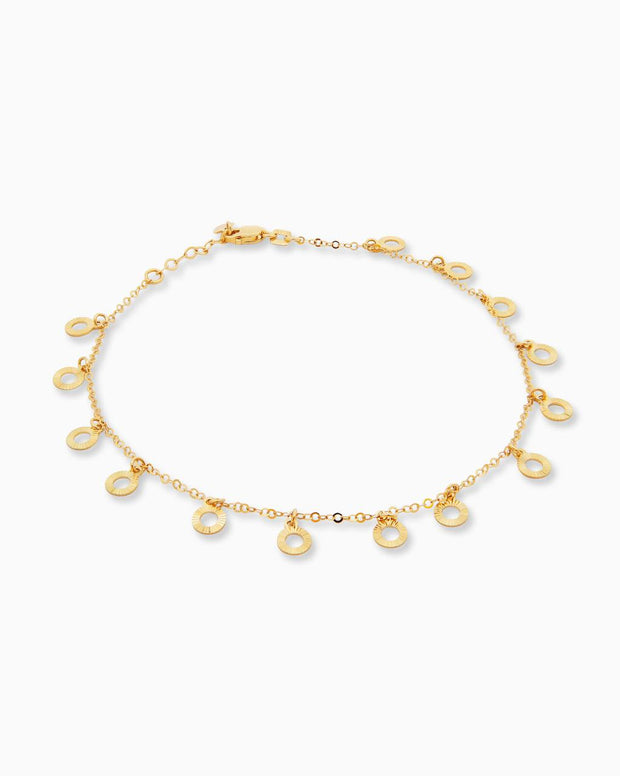 18K Yellow Gold Anklet