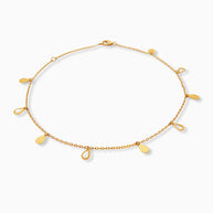 18K Yellow Gold Anklet
