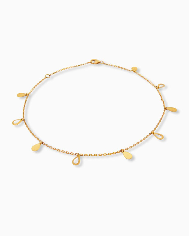 18K Yellow Gold Anklet