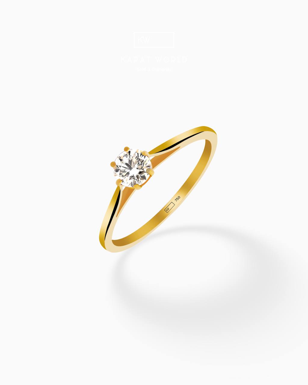 18K Gold Round Brilliant Exquisite Diamond Band