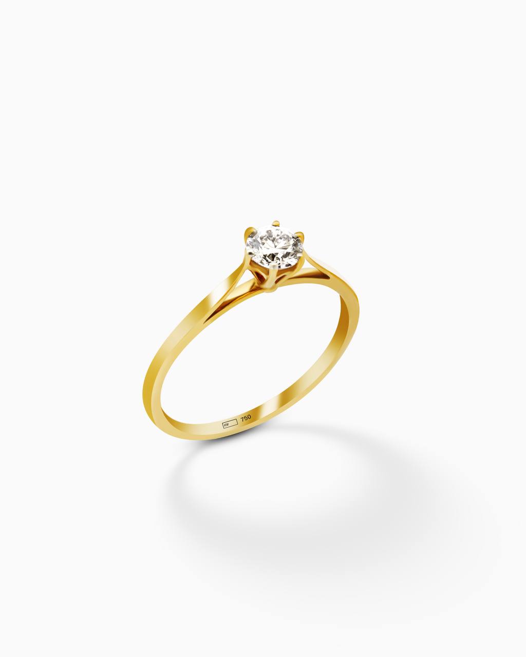 18K Gold Round Brilliant Exquisite Diamond Band