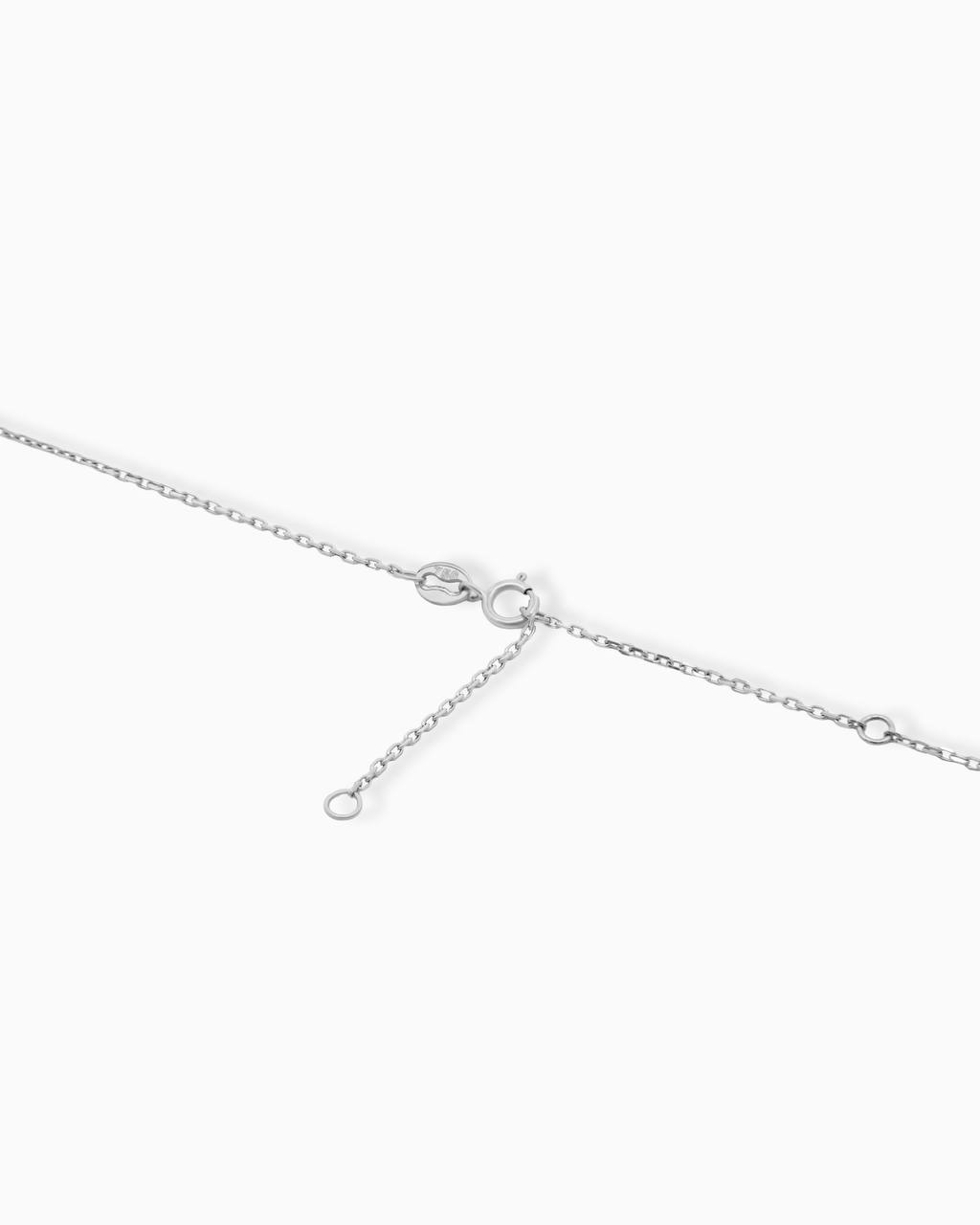 18K White Gold Round Diamond Pendant Necklace – 0.40ct.