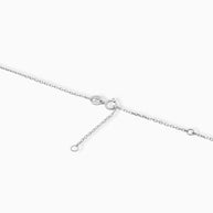 18K White Gold Round Diamond Pendant Necklace – 0.40ct.