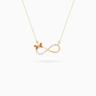 18K Gold 20-Stone Diamond Pendant Necklace – 0.10ct.