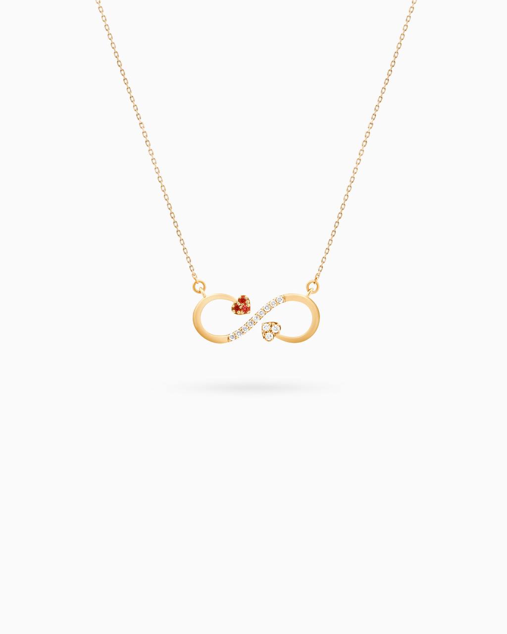 18K Gold Round Diamond Pendant Necklace
