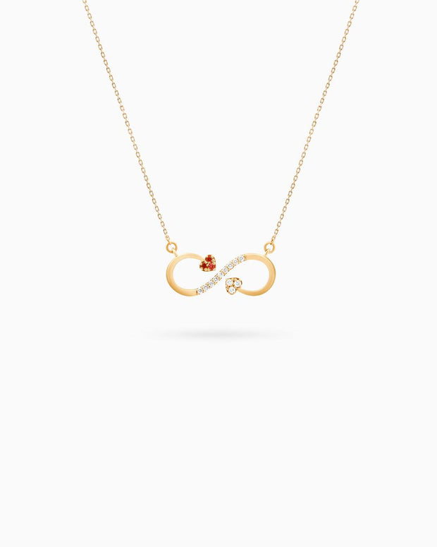 18K Gold Round Diamond Pendant Necklace