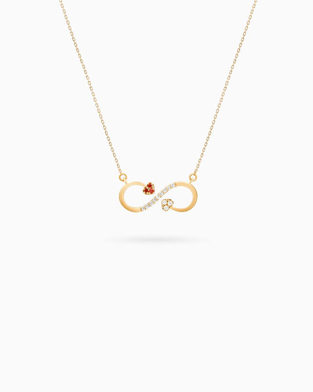 18K Gold Round Diamond Pendant Necklace