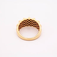 18K Gold Sculpted Dome Ring
