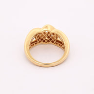 18K Gold Interlocking Chain Ring – 5.10g.