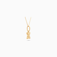 18K Gold Mini Teddy Pendant