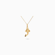 18K Gold Koi Fish Pendant