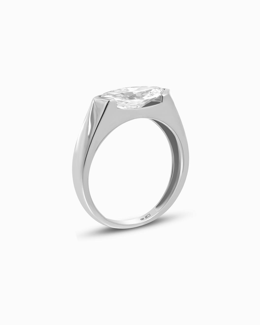 18K Yellow Gold East-West Marquise Lab-Grown Diamond Ring – 1.50ct.