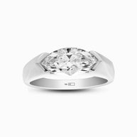 18K Yellow Gold East-West Marquise Lab-Grown Diamond Ring – 1.50ct.