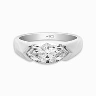 18K Yellow Gold East-West Marquise Lab-Grown Diamond Ring – 1.50ct.