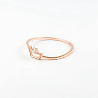 Vesper Solitaire Diamond Ring