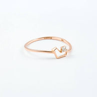 Vesper Solitaire Diamond Ring