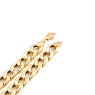 Classic Yellow Gold Cuban Link Chain Bracelet