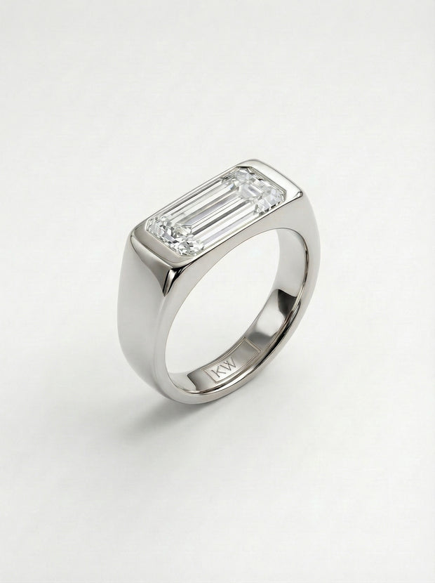 Imperial Emerald Signet Ring