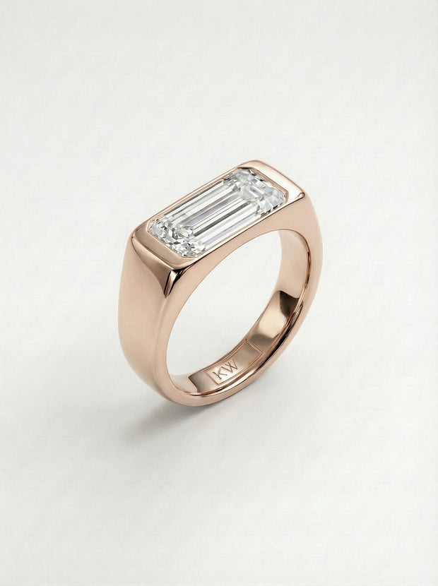 Imperial Emerald Signet Ring