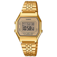 Casio Vintage Ladies Gold-tone Stainless Steel Strap Watch - LA680WGA-9DF
