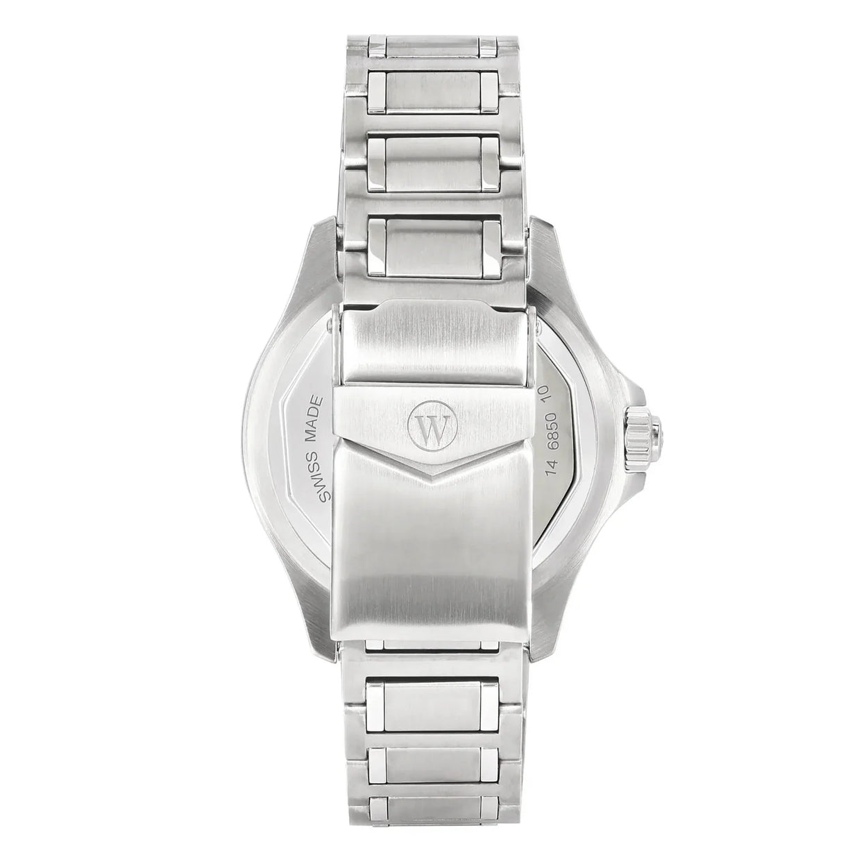 West End Impermeable Automatic Diver 6850.10.3333N-ALB Black Dial Stainless Steel Men's Watch