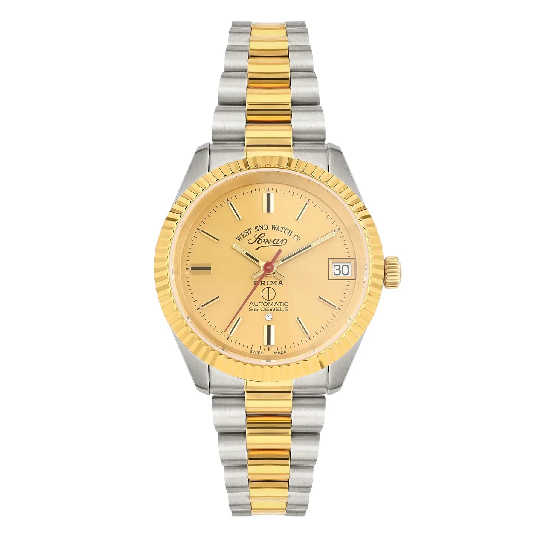 West End The Classics Automatic 6838.20.2708R Champagne Dial & Two-Tone Stainless Steel Women's Watch
