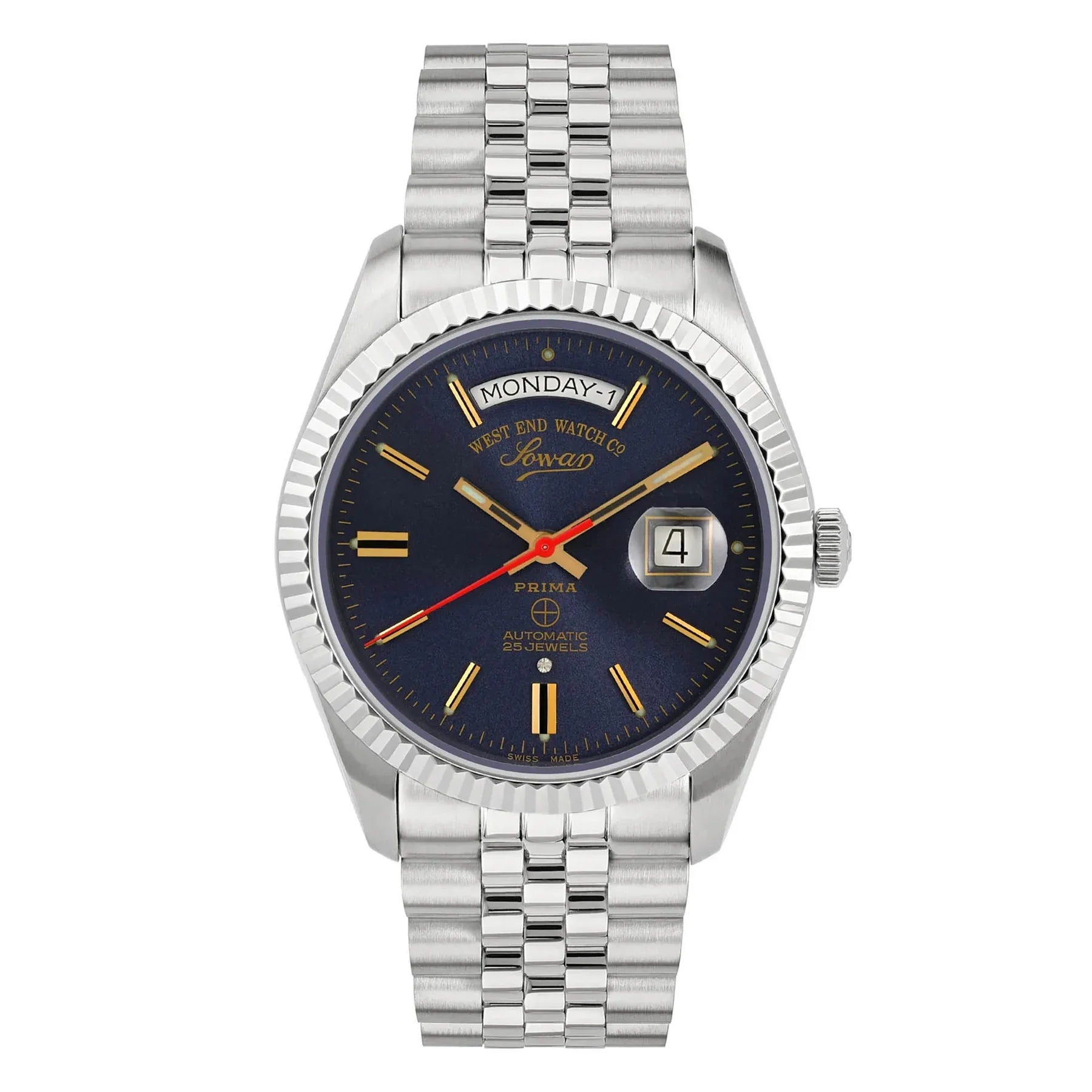 West End The Classics 41 Automatic 6868.10.3226R Blue Dial Stainless Steel Men's Watch