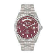 West End The Classics XL Automatic 6868.10.H-MAROON Maroon Dial Stainless Steel Men's Watch